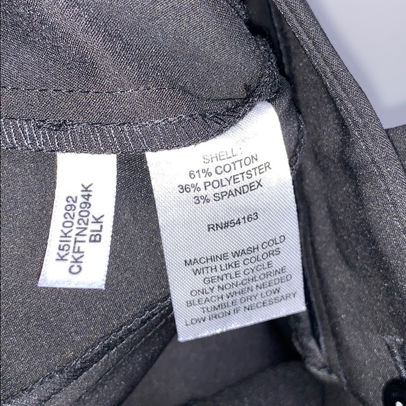 CALVIN KLEIN • Black Zipper Andre Dressy Pants - Picture 8 of 9